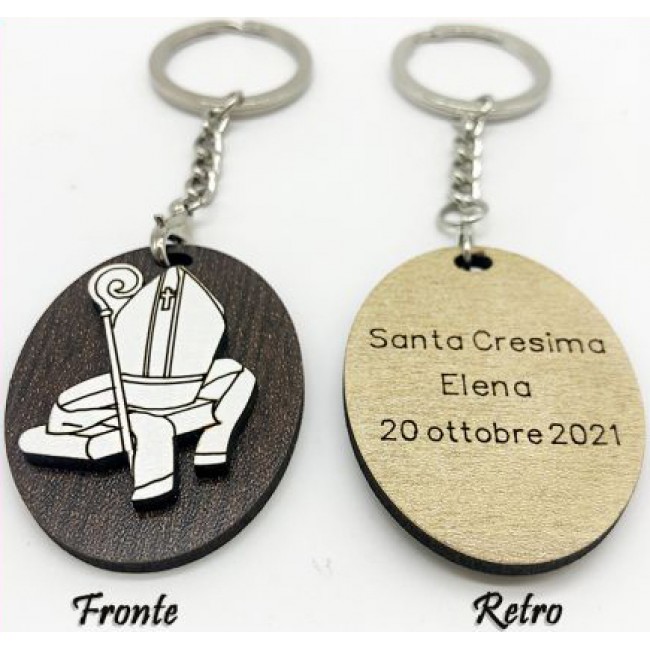 Bomboniera portachiavi personalizzato cresima Bomboniera portachiavi personalizzato cresima